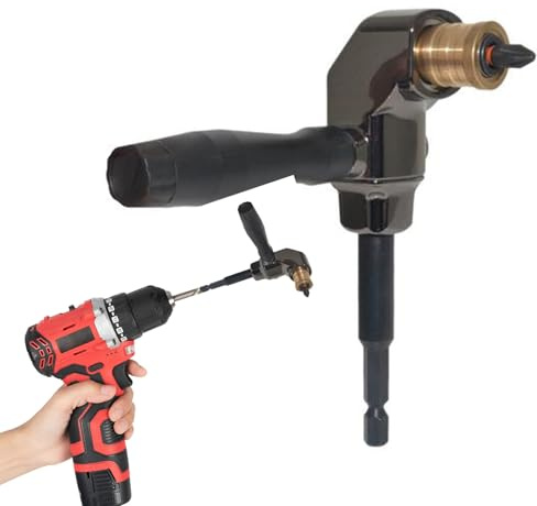 Drill angolare a destra a 90 gradi - Adattatore della maniglia ergonomica, Fallo angolo retto compatto Attacco, strumento di rimozione della vite dello spazio ristretto | Adattatore per trapani a 90 g