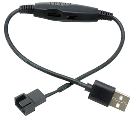 PC-Lüfteradapter – 3-Pin/4-poliger USB-Anschluss | Gehäuselüfter Step-Up-Adapter | für PC Computer Desktop Elektronische Geräte Kühlsystem