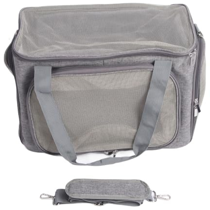 Pet Carrier Katzenbox Transportbox Hundetasche, faltbar, atmungsaktiv, großer Raum, tragbar - langlebig, sicher, ideal für Flugzeug und Reisen