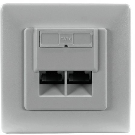 Netzwerkdose Aufputz CAT 6 2X RJ45