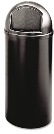 Rubbermaid | Abfallbehälter (PE) | feuerhemmend | Volumen 80 l | HxØ 1070 x 455 mm | schwarz