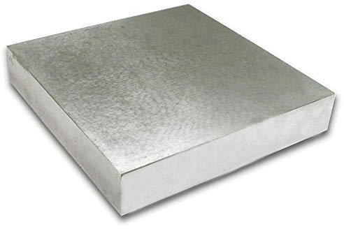 The Beadsmith Vintaj Steel Bench Block - Flat Anvil Jewelers Tool - Solid Metal Bench Block for Jewelry and Stamping - Protect Your Work Surface - 4 x 4 x 0.5 inches