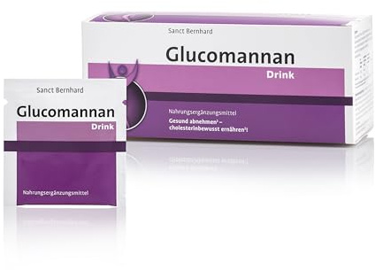 Sanct Bernhard Glucomannan-Drink | Rein pflanzlicher, wasserlöslicher Ballaststoff aus der asiatischen Konjakwurzel | 42 Portionen