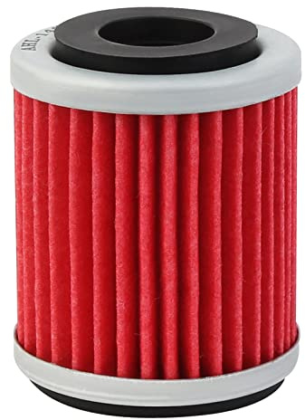 AHL- Motocicleta Filtro de Aceite oil filter para YAMAHA YFM350R RAPTOR 350 2004-2007 2009-2013/ YFM350X WARRIOR 350 1987-2004/ YFM350FW BIG BEAR 350 1986-1989/WR426F 426 2001-2002(amarillo)
