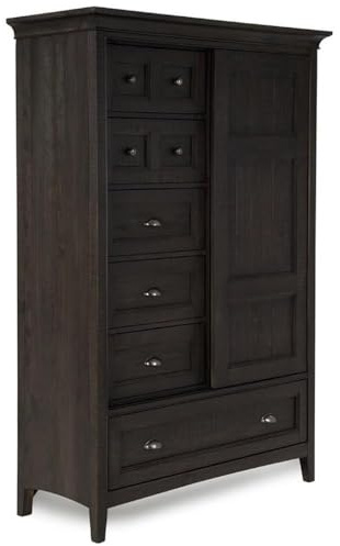 Magnussen Westley Falls Relaxed Traditional Graphite Sliding Door Chest