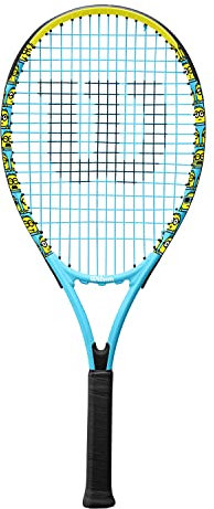 Wilson Tennisschläger Minions XL 113, Aluminium, Ausgewogene Balance, 275 g, 68,6 cm Länge, Blue / Yellow