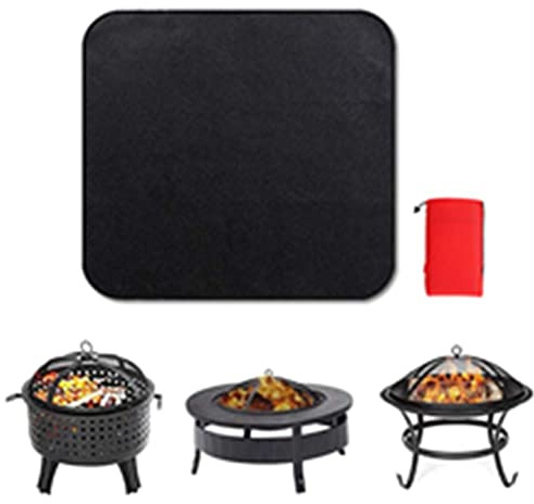 SUIUOI Foldable Splatter Protector Pad,Camping Fireproof BBQ Grill Mat for Floor, Bodenschutzmatte Grillunterlage Bodenmatte,Schutzmatte unter Grill Grillteppich Fireproof Underlay Protect Patio
