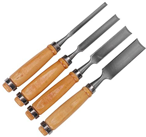 OSALADI Holzschnitzset Mit Handschnitzmeißeln Holzmeißel Und Tischlerwerkzeug Für Schnitzereien Und Gravuren Hellbraun Silber