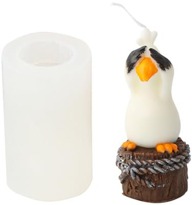 JS MOLD Kerzen Silikonform 3D Eule Kerzenform Silikon Kerzengießform Kerzen Formen Silikon DIY Eule Silikon Beton Gießform für Tortendeko, Seife, Sojawachs Kerzen, Handwerk (Sehe Nicht)