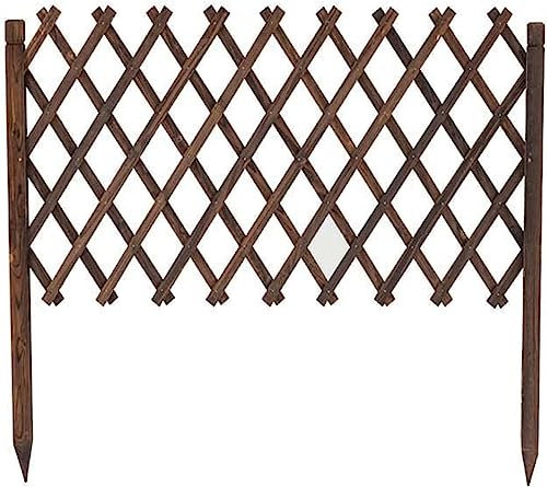 Recinzione telescopica Inserisci il terreno Recinzione in legno Recinzione esterna Decorazione Partizione Recinzione telescopica da giardino Struttura per arrampicarsi su piante (70 * 140CM(28 * 55