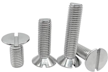 M1,6 Schlitz-Senkkopfschrauben, Ein-Wort-Flachkopfschraube, mechanische Bolzen, Edelstahl, 3mm–16mm lange Bolzen, 50 Stück, 50 Stück, M1,6x4mm