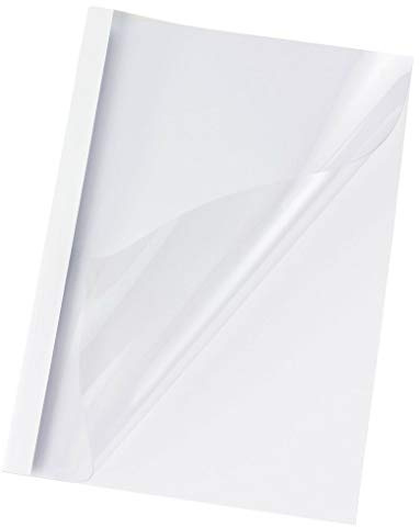 VEPATIM Lot de 10 chemises de reliure thermique A4 3 mm pour 30 feuilles blanches