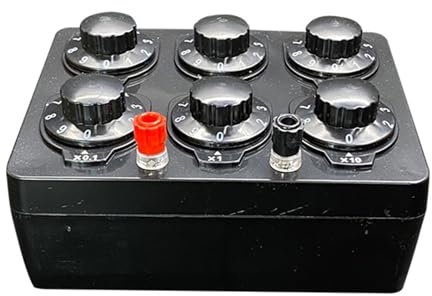 0-999999.9 Ω Box Resistenza 6 Gears Resistenza Variabile Regolabile Controller Della Scatola Fisica Elettricità Educational Laboratory