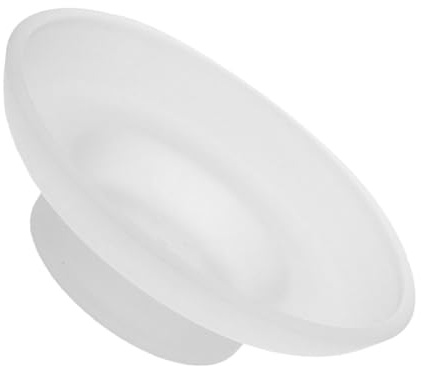 MOTHNUR Saponetta in Vetro Trasparente Rotondo con Base Antiscivolo Portasapone per Bagno Cucina e Accessorio Versatile per Superfici Lavabo e Vasca