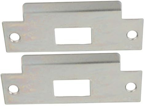 iplusmile Lot de 2 Gâches Métalliques pour Portes Intérieures Plaque de Verrouillage de 122 X 48 CM Compatible Serrures à Petit Trou Accessoire Solide en Métal pour Fonctionnement