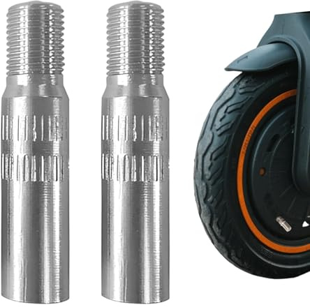 2 Pièces Extension De Valve De Pneu 39mm En Alliage D'aluminium,Rallonge Valve Pneu,Rallonge De Valve,Anti-Fuite,Embout De Gonflage,Compatible Xiaomi M365, M365pro Dualtron Adapté Autres Trottinette