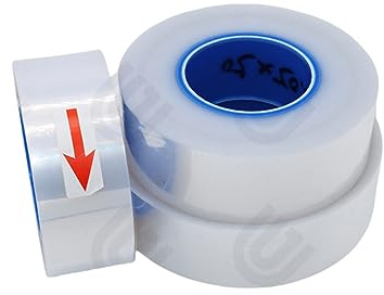 OIEWRYZLE Hochtemperatur-PTFE-Schweißfolie – Klebeband aus 100% Polytetrafluorethylen for den industriellen Einsatz(0.03mmx60mmx500m)