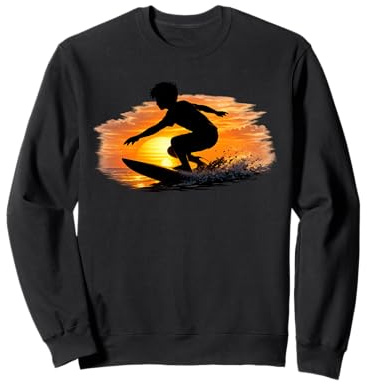 YEW! Surfer Beach Boy Sunset Sweatshirt