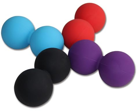 Roter Silikon Erdnuss Massageball für Muskelverspannungen Lösen