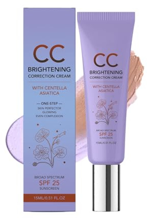 CC-kräm färgkorrigerande SPF 25 Jämnar ut hudtonen | 15 ml Makeupbas För Kvinnor, Alla Hudtyper, Skönhet, Fest, Resor