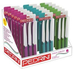COLTELLI 6 PZ COLORI ASSORTITI PEDRINI