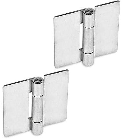 Ganter Normelemente | Edelstahl-Blechscharniere - GN 136-NI-30-30-A | Edelstahl | Stift Edelstahl | 2 Stück