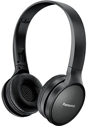 Panasonic Casque arceau bluetooth RP-HF410BE-K I HP 30mm Aimant neodyme Système Extra Bass Bluetooth Autonomie 24h Charge rapide Micro + Contrôle vocal Pliable noir - Version Française