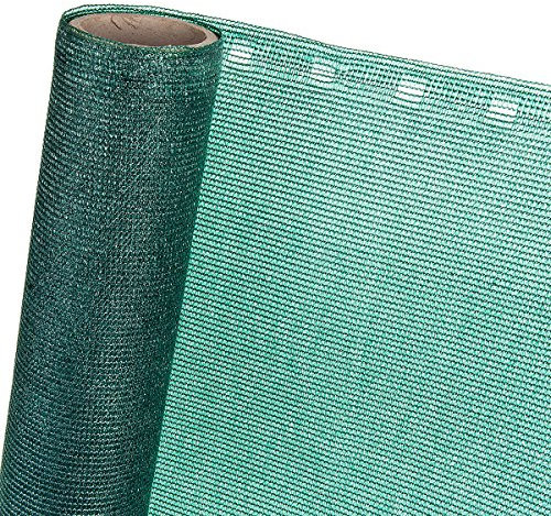 HaGa® Panneau de clôture 3 m x 1 m (Vendu au mètre) – 85% d'effet d'ombrage en Vert – Brise-Vue Efficace pour clôture et terrasse – Tissu de Protection Solaire, Pare-Soleil, Pare-Vent