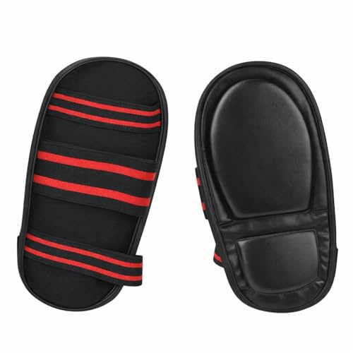 Instep Protector, Unisex Taekwondo Foot Protector Gear Martial Arts Fight Boxing Punch Bag Sparring Training MMA Thi Leather(Black) Taekwondo