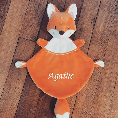 Kuscheltier, personalisierbar, Fuchs, Orange, Weiß, 30 cm
