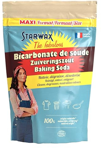 STARWAX FABULOUS Bicarbonate de soude 2,5kg | Nettoyant multi-usages, récure et fait briller, élimine mauvaises odeurs et débouche canalisations, ingrédient naturel