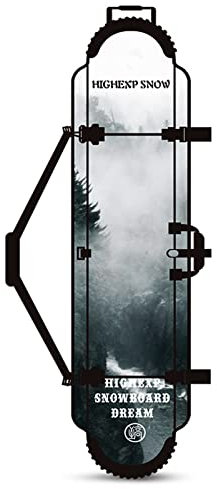 WEALTHY73 Snowboardtasche Schulterschutzhülle Aufbewahrungstasche Dicke Verschleißfeste Boardschutzausrüstung SBR Wasserdichtes Material,Gray,155CM