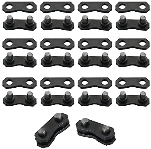 ZZLZX Giunto a catena, 12 set da 3/8 in acciaio per motosega a catena per unire catena 325 058, cinghia preimpostata da 0,95 cm