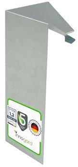 innogard 6032 – Eckverbinder 270 Grad Innen-Eck für Schneckenzaun Typ 2 – Alu-Zink – Eckteil, Beet-Anlage in L- und U-Form