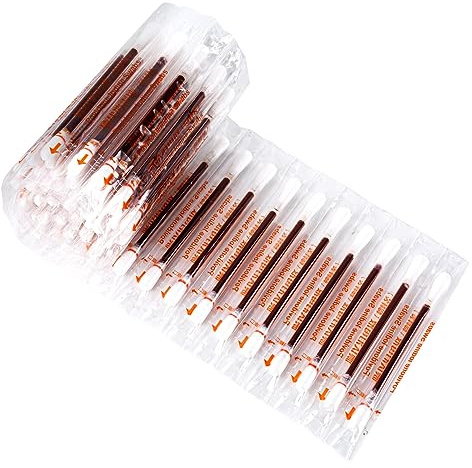 AYNKH Lot de 150 Jetable coton tiges en iode à double tête emballés individuellement Avec désinfectant à double tête pour Le Soin de Blessure