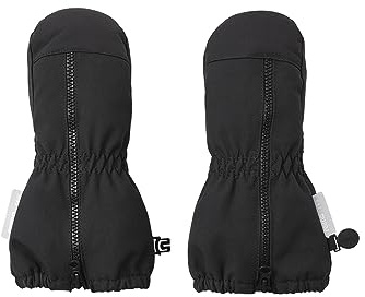 Reima Toddlers Tepas Mittens Schwarz - Primaloft wasserdichte warme Primaloft Kleinkinder Fäustlinge, Größe 3 - Farbe