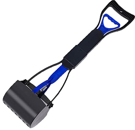 60 cm portátil para excrementos de Perros, recogedor de excrementos para Perros, Yard Perro Pooper Scooper con dispensador de Bolsas de Basura, Pala Plegable para excrementos de Perros para Gatos con