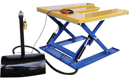 eurokraft basic | Piano elevatore piatto | a forma di E | portata 1200 kg | comando manuale