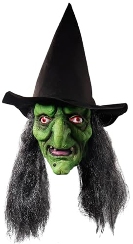 Qikam Halloween Maske Horror Hexenmaske Latex Hexe Gesichtsmaske Halloween Kostüm Zubehör Halloween Masquerade Cosplay Props Für Männer Und Frauen