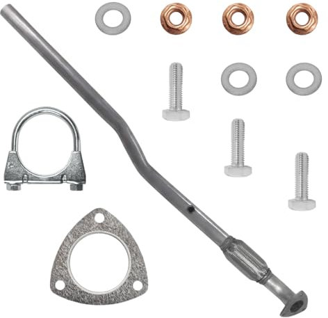 Polmo Schalldämpferset Auspuff Kollektorrohr für Opel Astra 3 III H 2004-12/2009 1.4