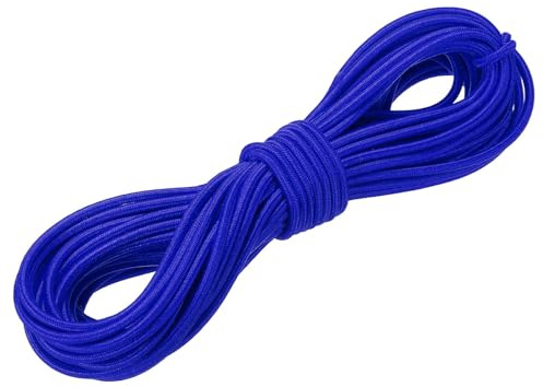 DMiotech 1/8(3mm) 33ft(10m) Cordino Elastico Blu Per Braccialetti | Per Perline Cordino Elasticizzato Per Camping Legatura
