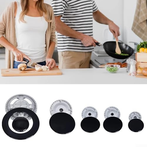 Gas Stove Burner Cap,Metal Gas Oven Stove Cap Kit,For Stoves Crown Flame Cover Replacement Part(Flat)
