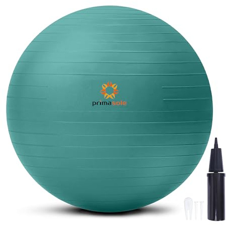 primasole Träningsboll för balansstabilitet fitness träning yoga pilates på hemmakontor och gym 65 cm Jango Green
