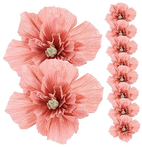ULDIGI Papierblumen Dekoration Stereoskopische Blumen Für Zuhause Partydekoration DIY-basteln Wandblumen Blumendekor Nicht Verblasst