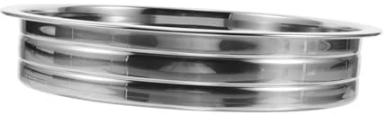 OKUMEYR Stainless Steel Communion Plate for Churches and Home Decor Large Holy Bread Serving Tray Practical Design for Freshness and Cleanliness Inner