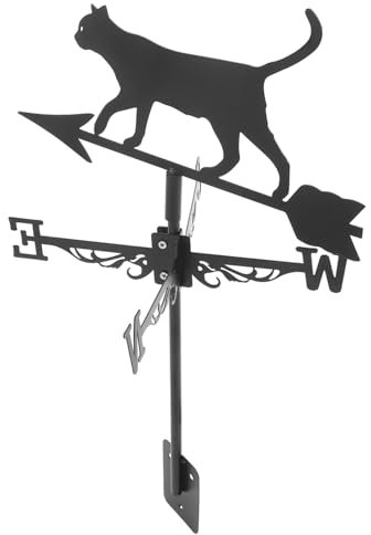 Toddmomy Girouette Décoration De Jardin avec Indicateur Direction Vent pour Terrasse Pelouse Stable Et Résistante