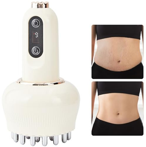Lymphdrainage- und Anti-Cellulite-Massagegerät, Zur Reduzierung von Dehnungsstreifen & Cellulite, Körperformungsgerät mit Mikrostrom, Licht, Wärme & Vibration für Beine, Arme & Bauch