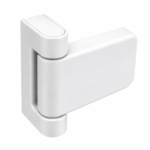 UAP 3D Adjustable T Flag Axis Door Hinges - High Security for All External uPVC Doors - Universal, Non-Handed Design for Optimal Functionality and Versatile Installation (20mm Rebate, White)