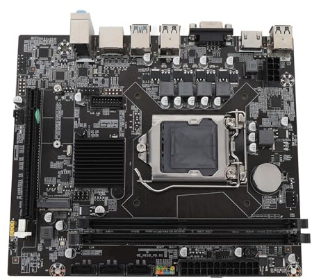 Zunate Scheda Madre del Computer ITX H110, LGA 1151 DDR4 PCI E 16X M.2 NVME NGFF SATA3.0 M Mainboard da Gioco ATX con HDMI, Interfacce VGA, Porta Displayport