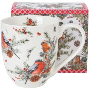 Duo Gobelet Jumbo Oiseaux de Noël 1-1,0 l